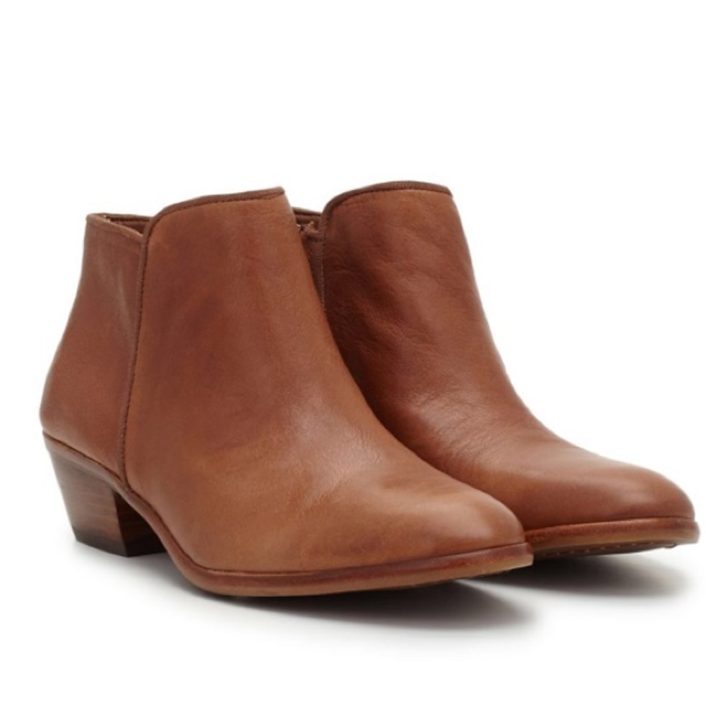 Sam Edelman Petty Ankle Brown Leather Booties